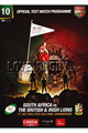 South Africa v British and Irish Lions 2009 rugby  Programme